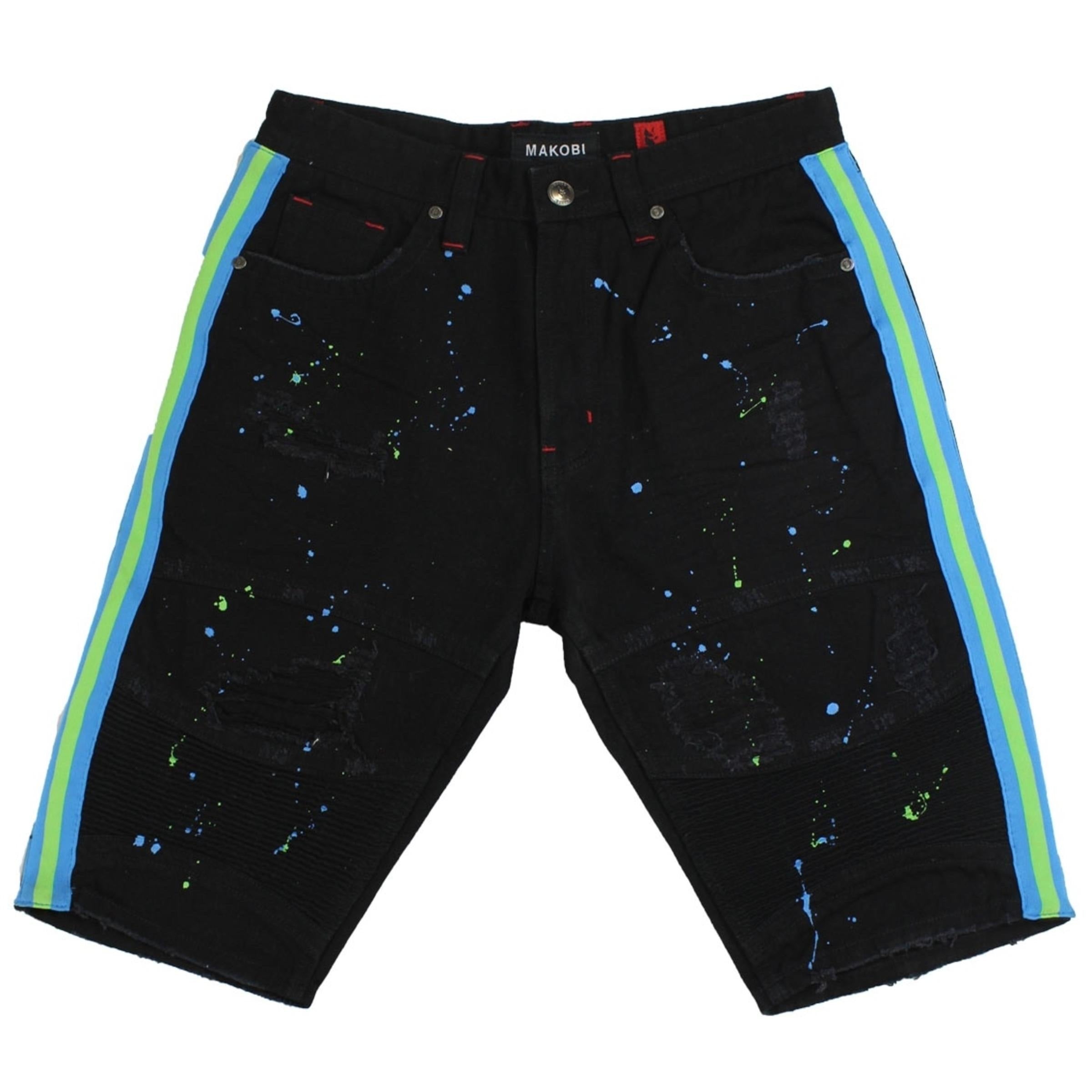 Makobi Shorts - Green Blue