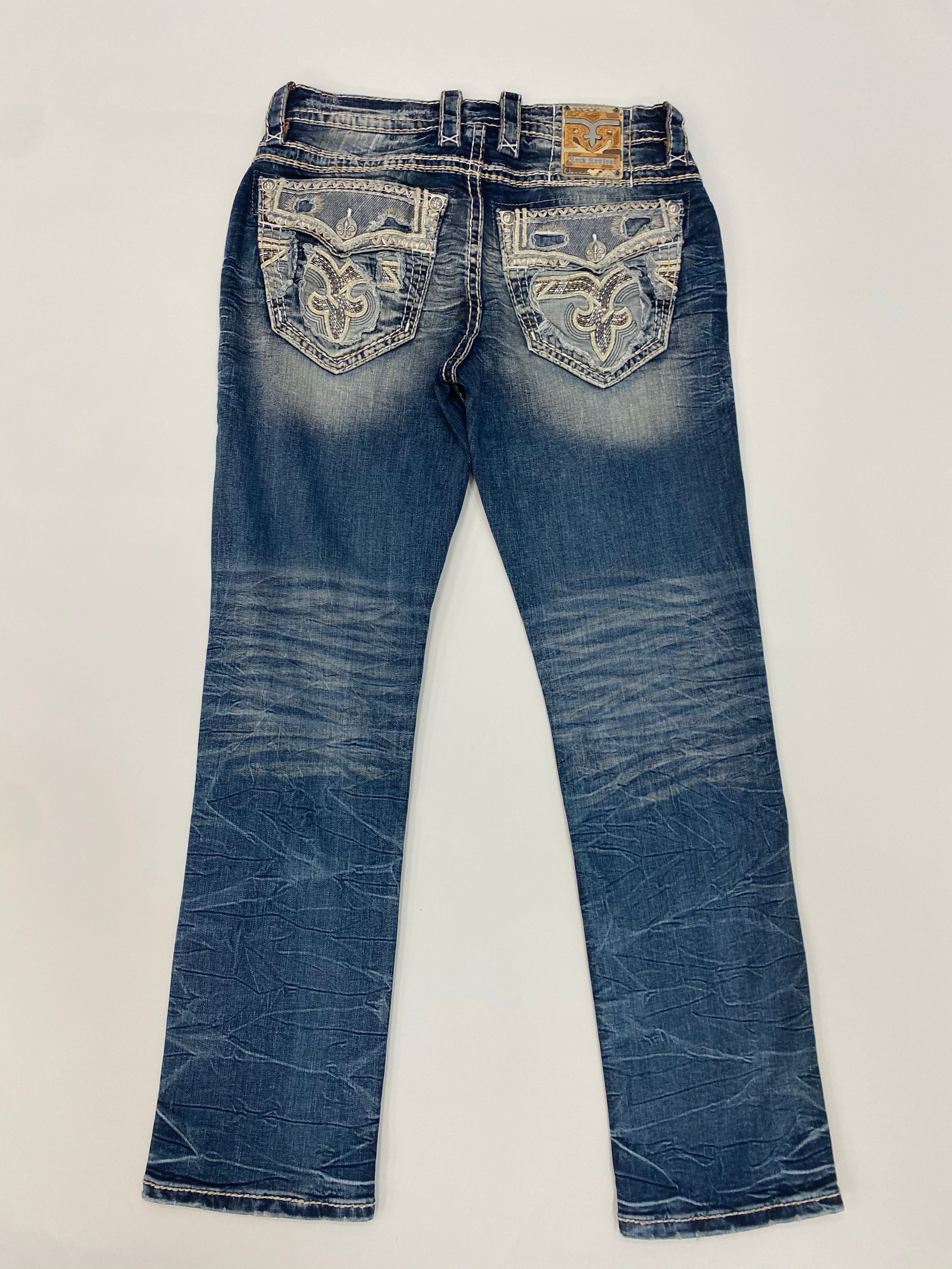 Rock Revival - Storm Gray Straight Jean