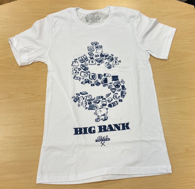 Rich & Rugged - Big Bank White Tee