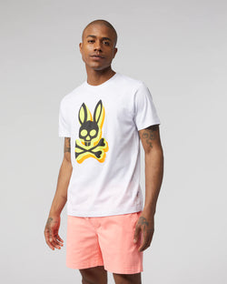 Psycho Bunny - MENS LAMPORT GRAPHIC  white TEE