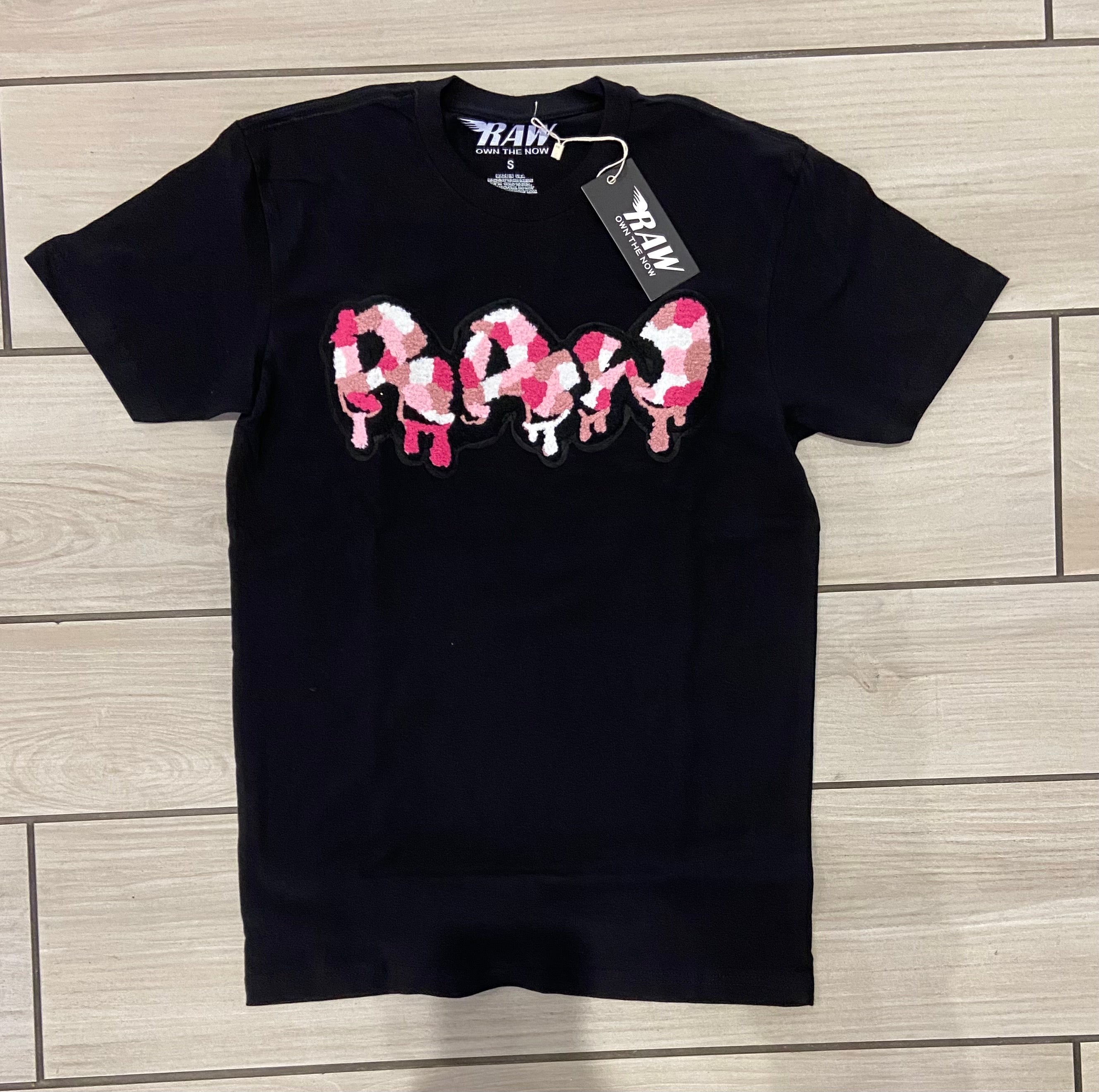 Rawalty - Raw Drip Black Pink Camo Tee