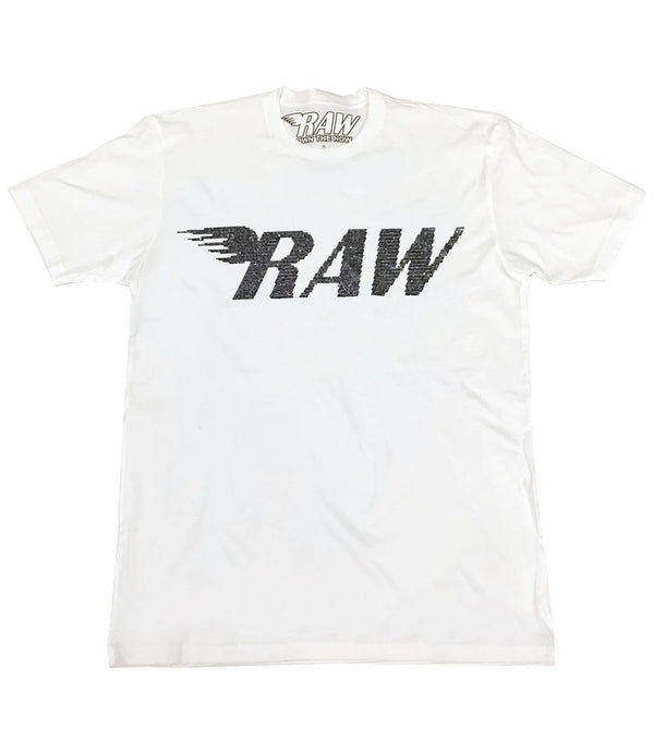 Rawalty - Bling RAW White / Black Tee