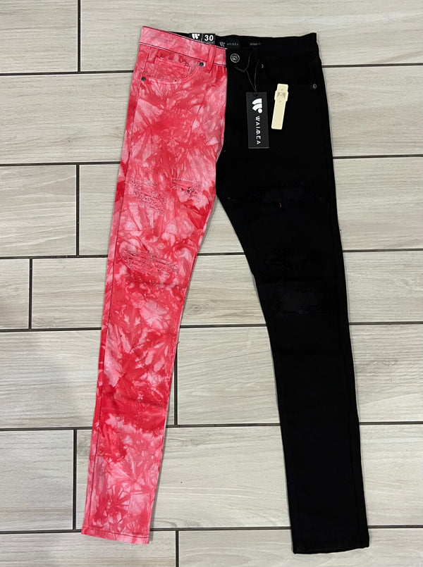 Waimen - M5335T Black / Red Jean