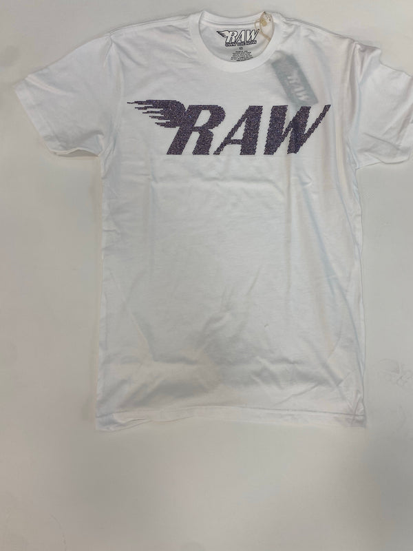 Rawalty - Bling RAW White / Purple Tee