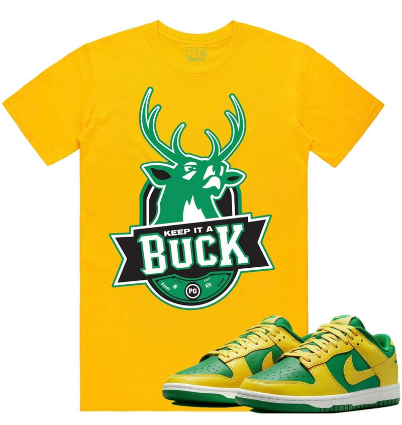 Planet of grapes - Keep A Buck Yellow / Green Tee