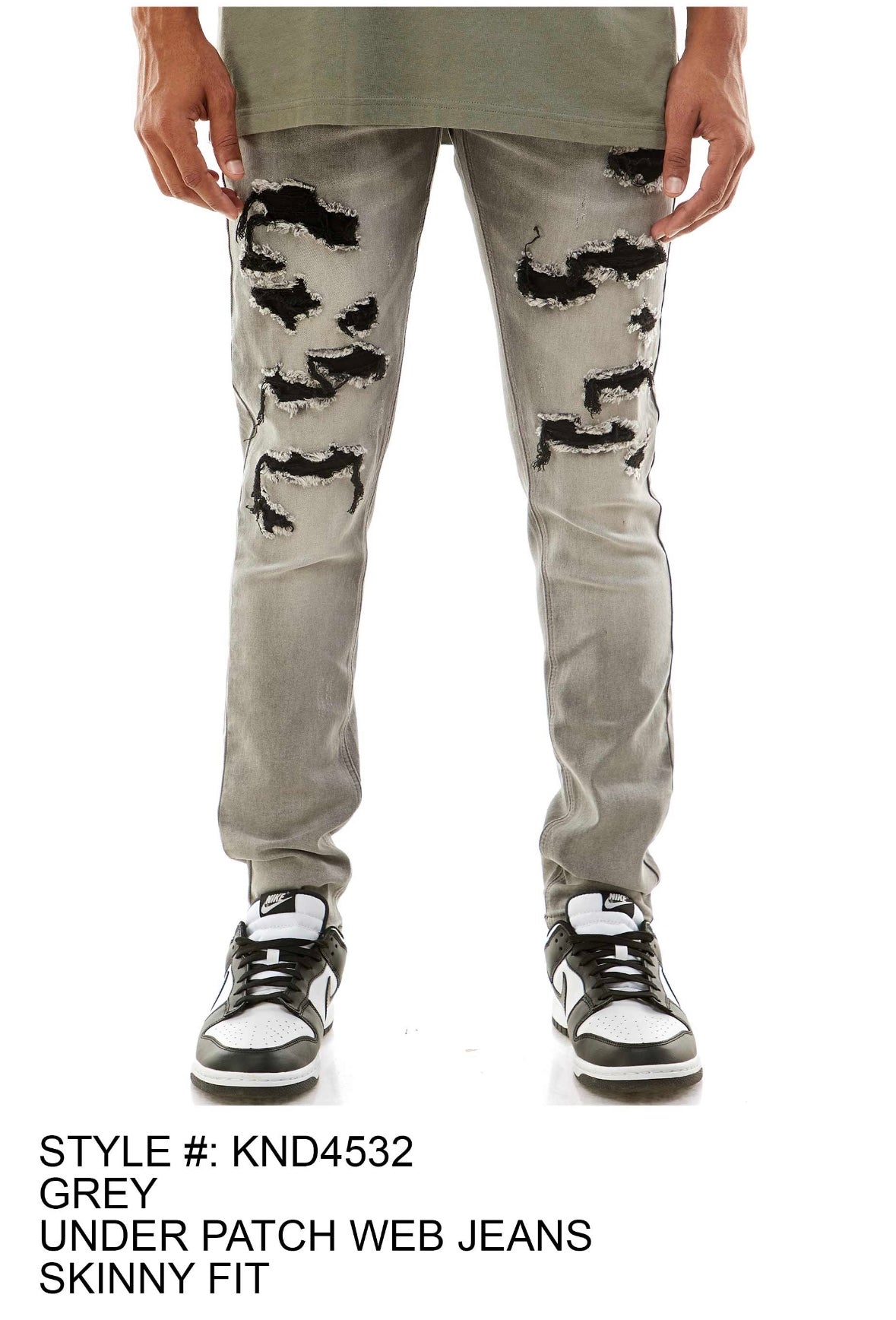 【COLOR iN ID】Patch ash gray denim image_ccbc9257-cf06-4f76-aa66-