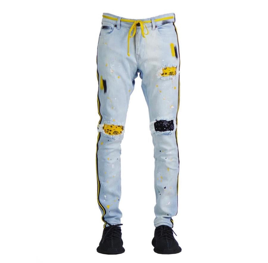 Focus - Jean Patches Black / Yellow – Empire Clothing Shop