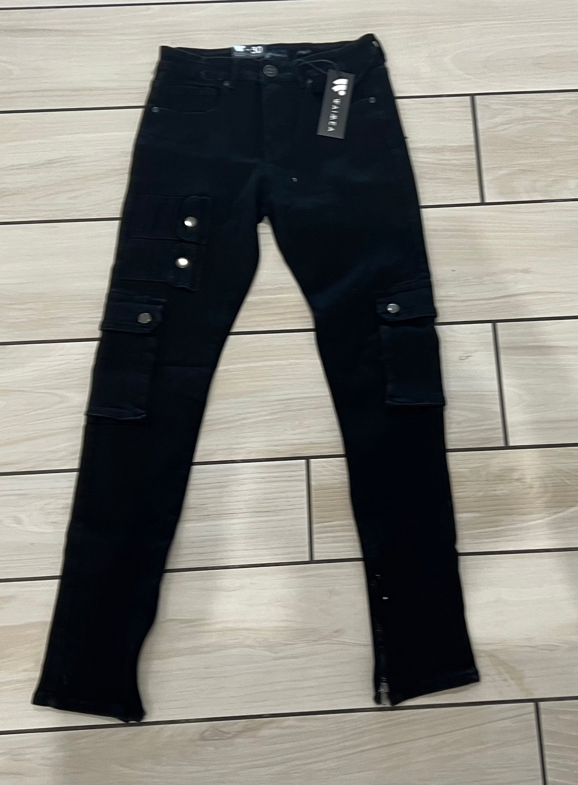 Waimen - M5639D Jet Black Jean