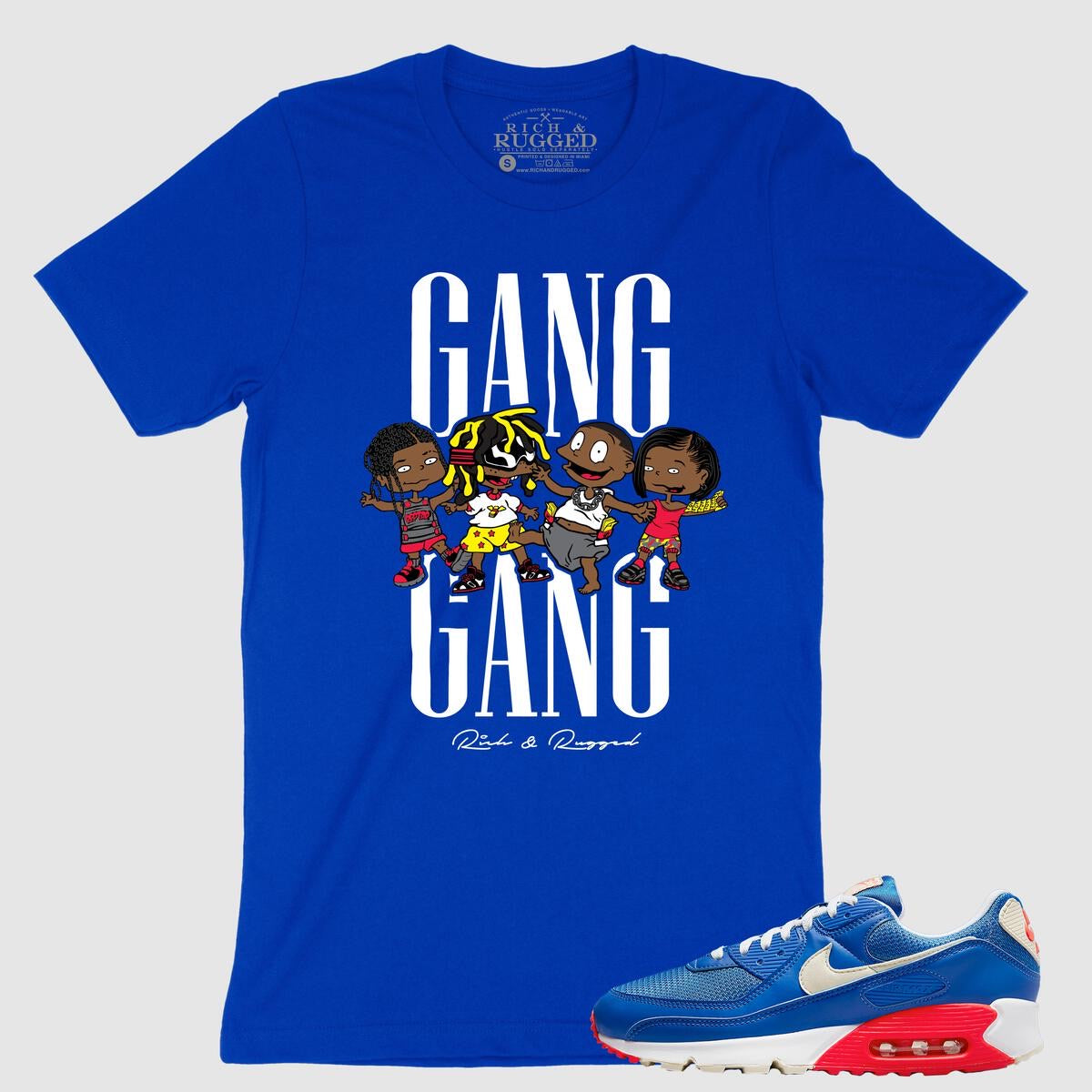 Rich & Rugged - Gang Gang Royal Blue Tee