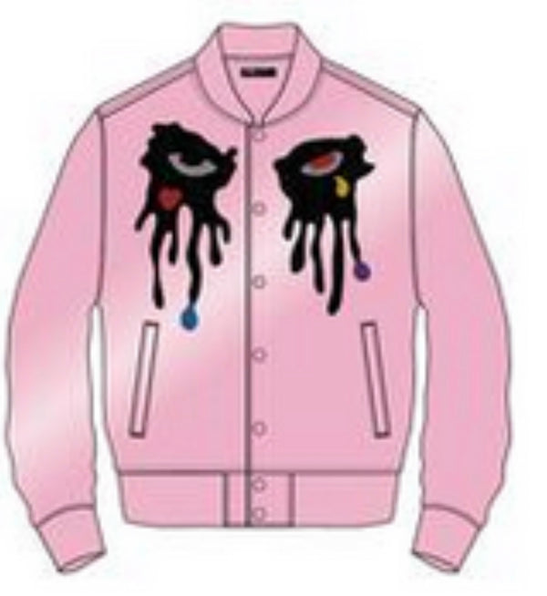 Rok U - bubble jacket RHINESTONE Pink