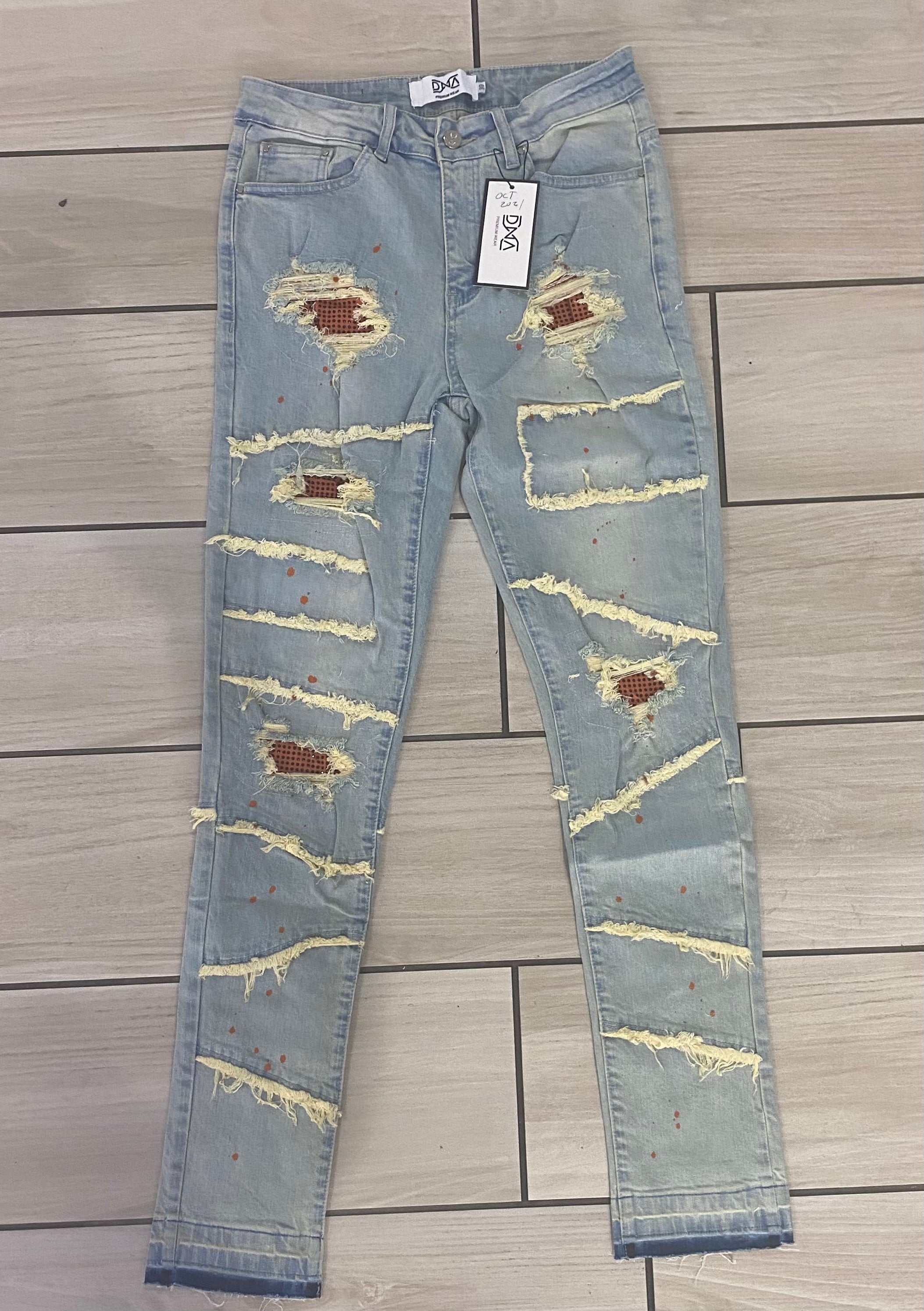 Dna - Jean Patch Denim / Orange October 2021 Jean