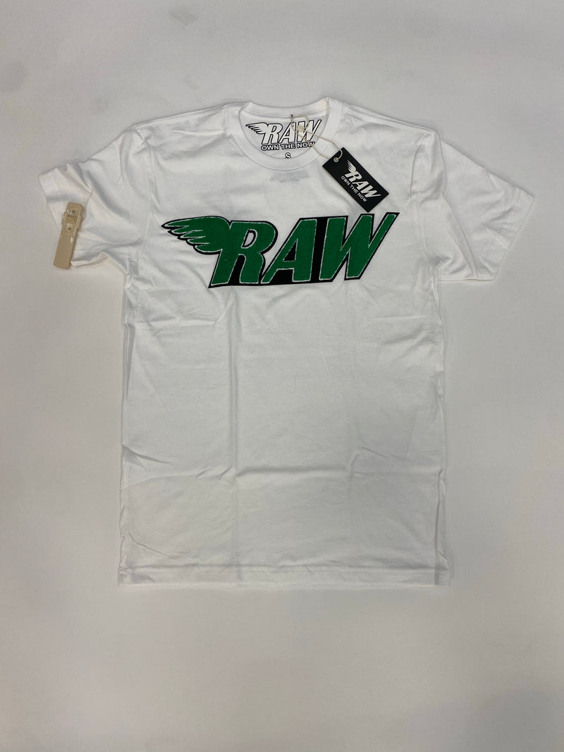 Rawalty - RAW White / Green Tee