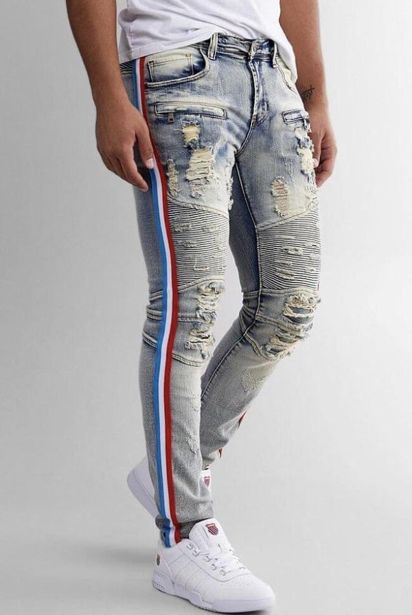 PREME Sky Blue / Red Stripe