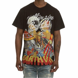 BILLIONAIRE BOYS CLUB - T-SHIRT - BATTLE EARTH - BLACK - 811-1304