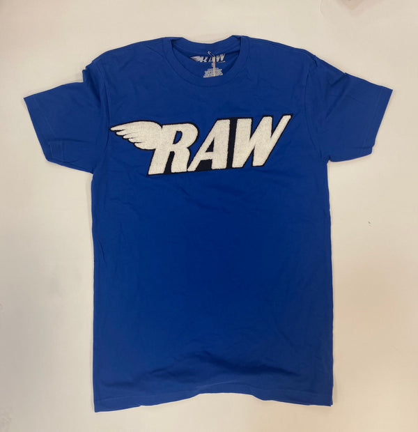 Rawalty - RAW Royal Blue / White Tee