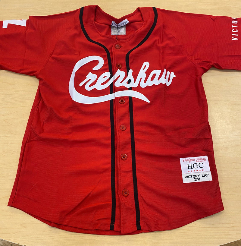 Headgear Classics Crenshaw Victory Lap White/Blue Baseball Jersey