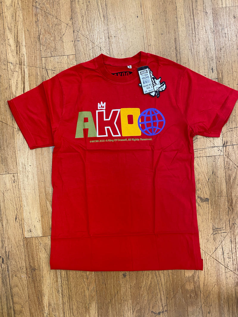 Akoo - WorldWide Tee Red 711-2204