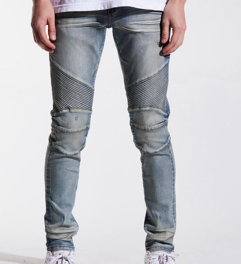 Crysp - SKYWALKER BIKER Wash Blue