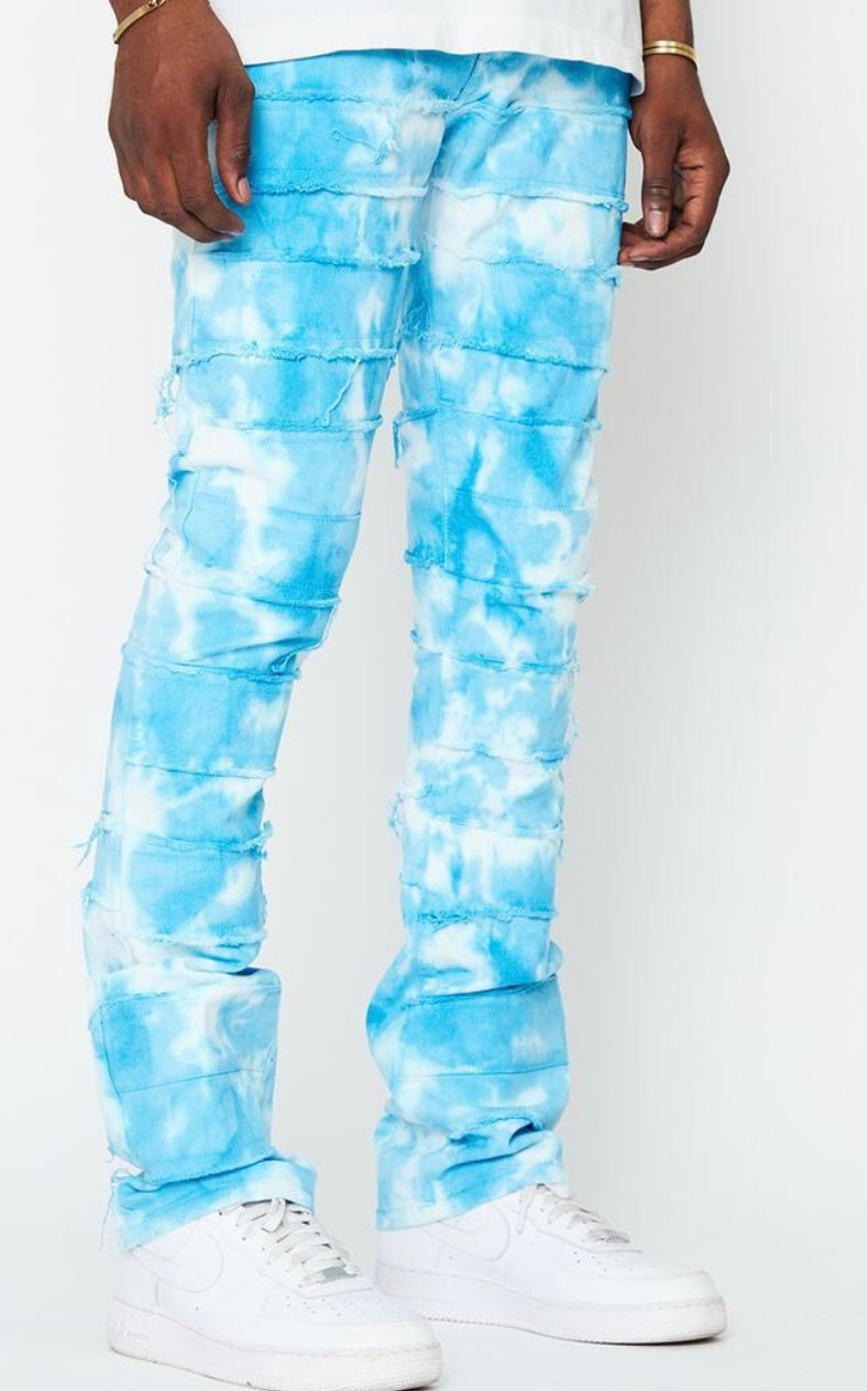 Golden Denim - The Extendo Stacked - Okinawa (GDFLQS121-34) Teal Blue