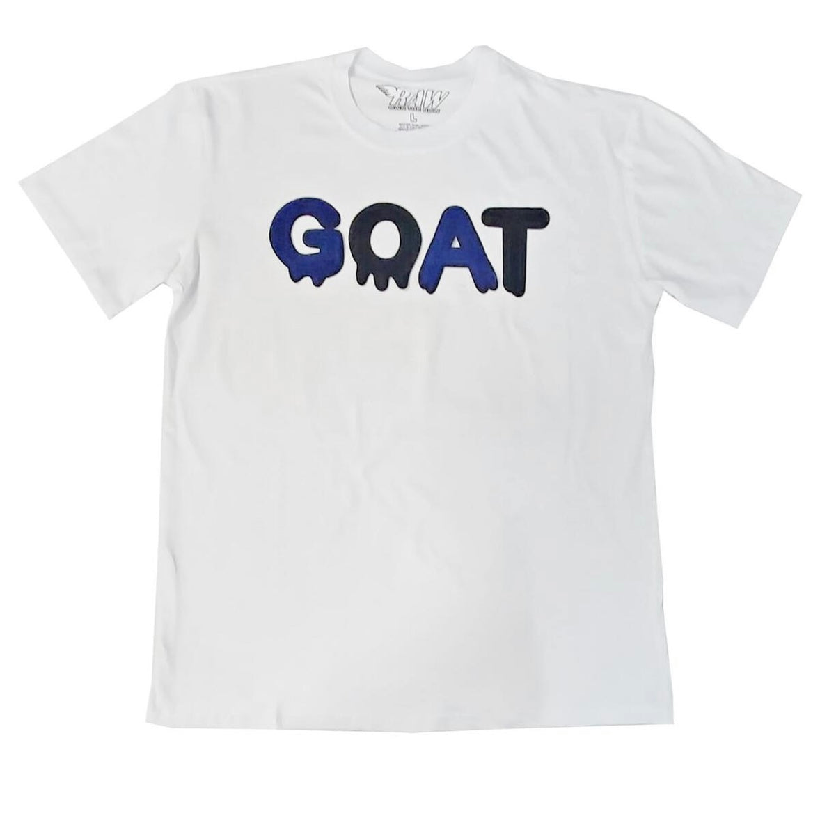 Rawalty - Goat White Navy Tee