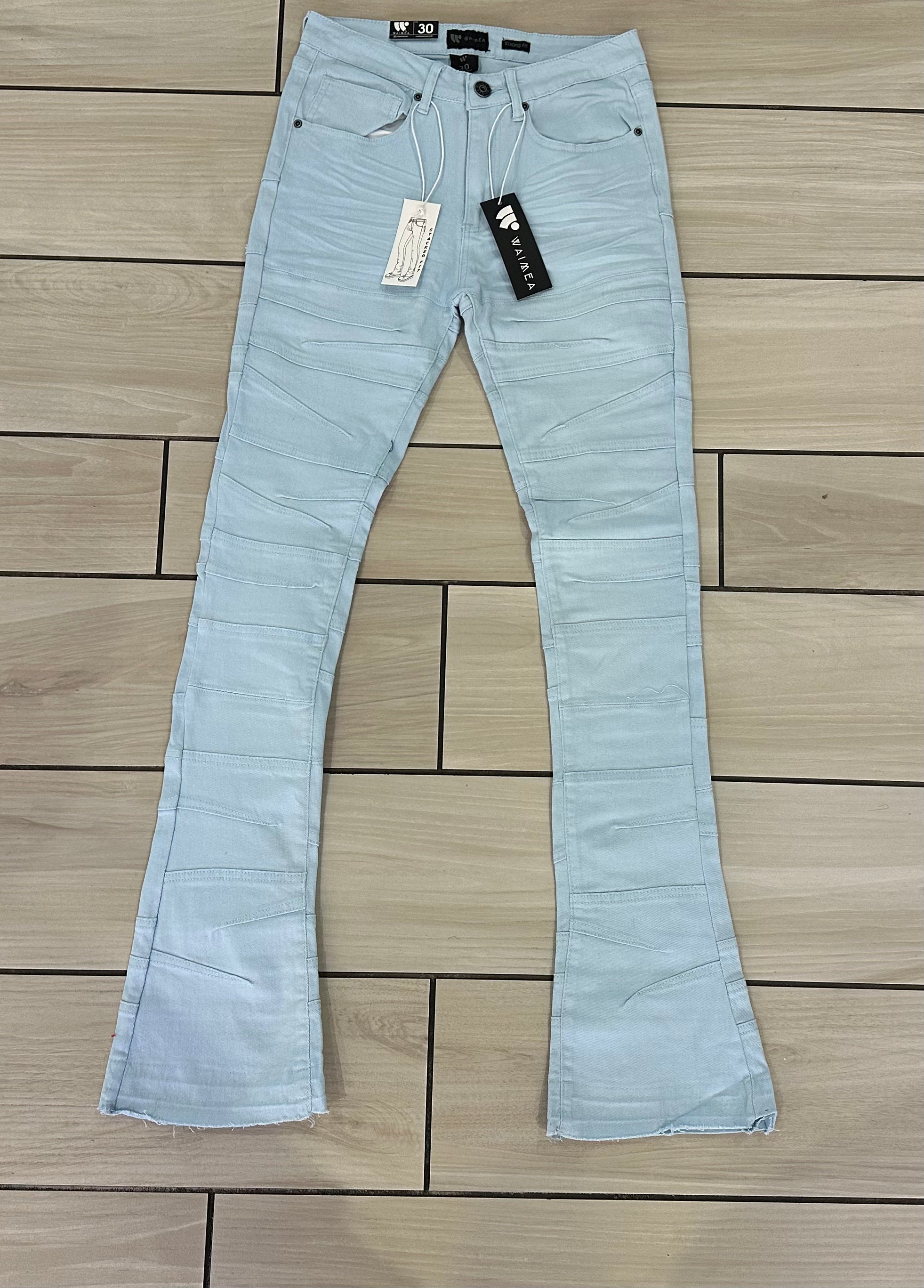 Waimea - M5729T Baby Blue Stack Jean
