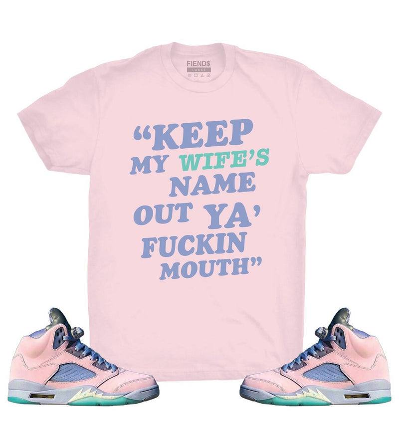 Fiends - Keep My Wife’s Name Pink Tee