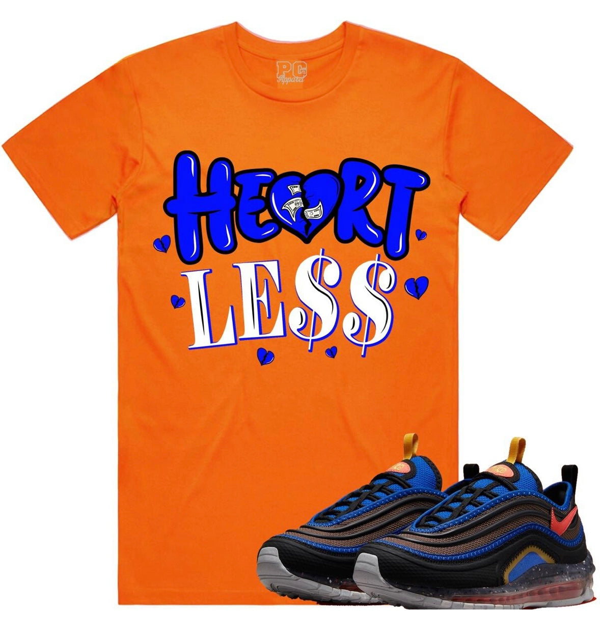 Planet of the grapes - Heartless Orange / Blue Tee