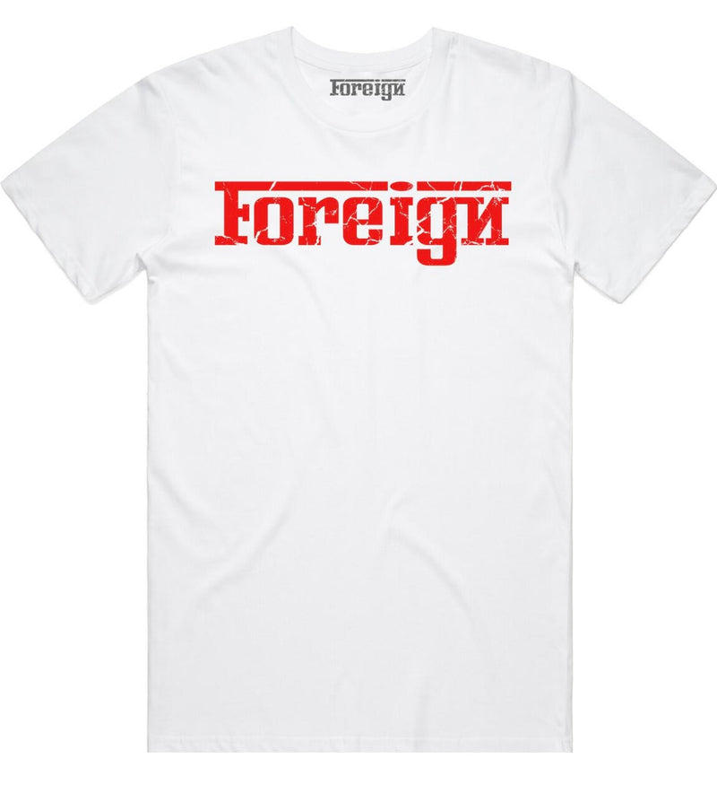Foreign - White / Red Tee