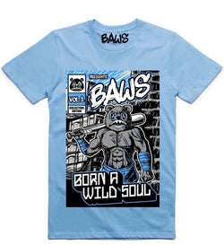 Baws - UNC Comic Baws Sky Blue Tee