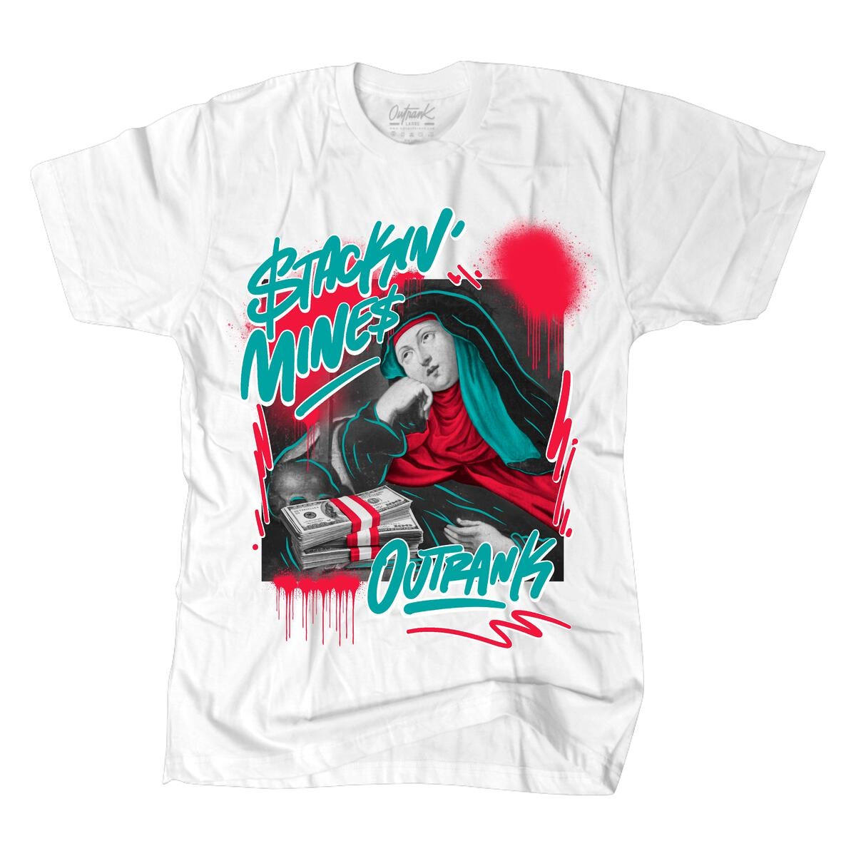 Outrank - Stacking Mines White Tee