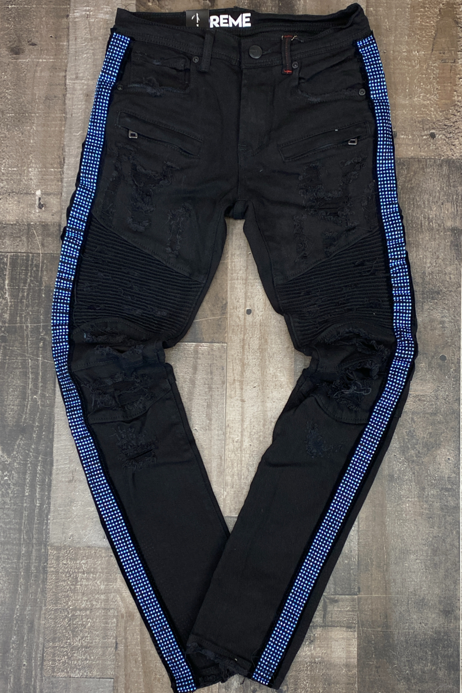 Preme - Jean Black / Light Blue Diamond