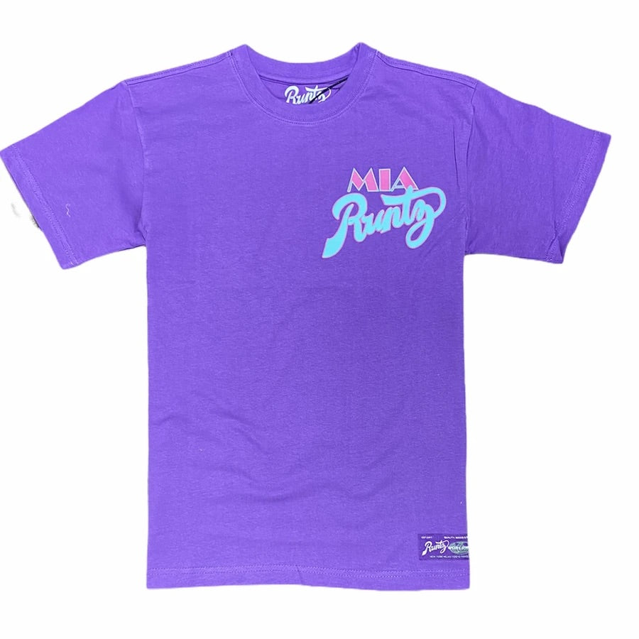 RUNTZ - MIAMI TEE (PURPLE) 221-40278-PUR