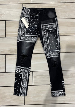 KDNK - KND4463 Black / White Jean