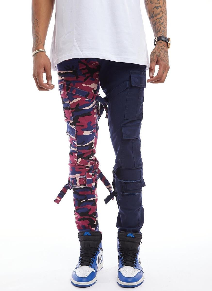 Reelstic - Navy / Purple / White Denim