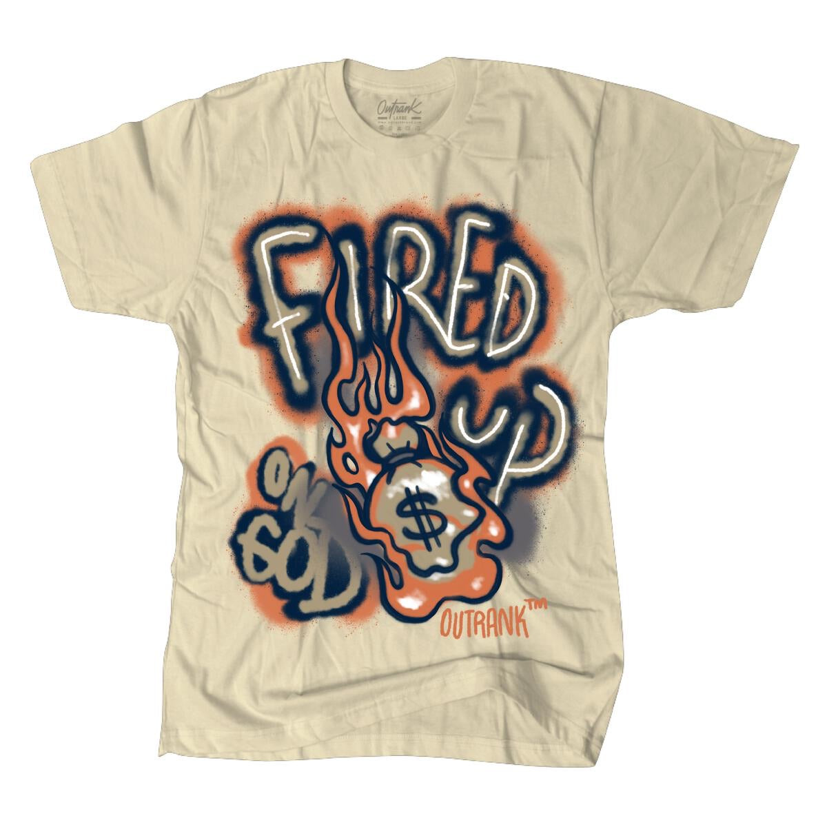 OutRank - Fired Up Khaki Tee
