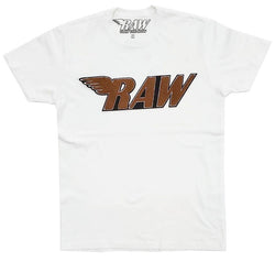 Rawalty - RAW White / Tan / Brown Tee