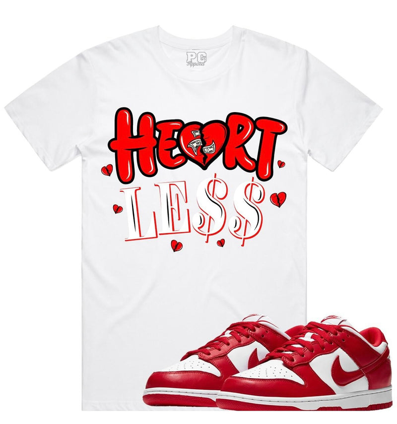 Planet of the grapes - Heart less White / Red Tee