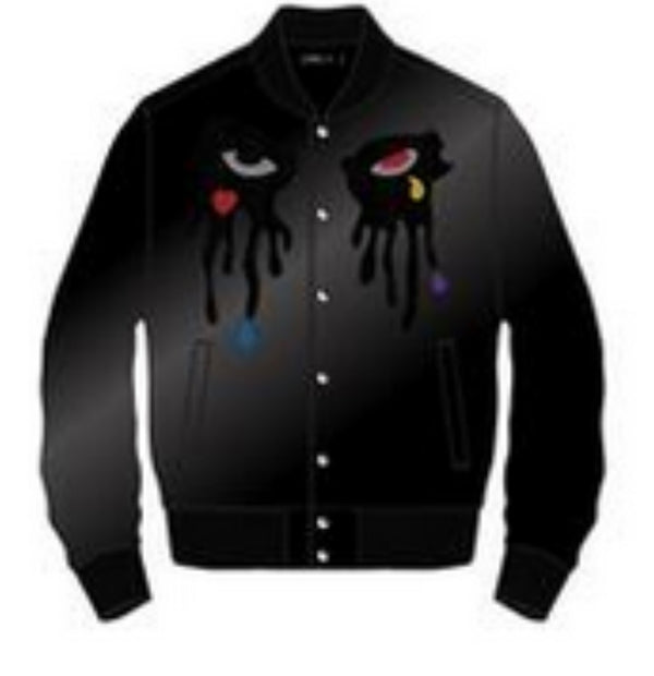 Rok U - bubble jacket RHINESTONE Black
