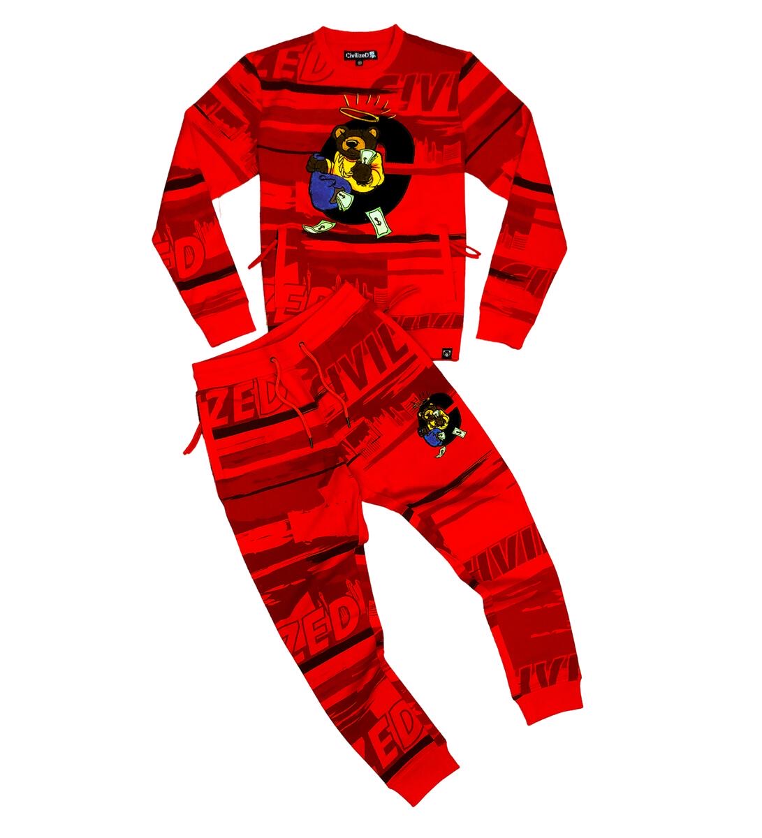 Civilized- Red Bear Set