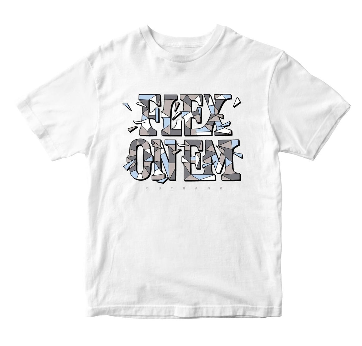 Outrank - Flex On 'Em Kids white tee